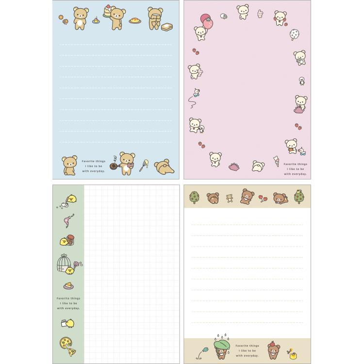 Rilakkuma A6 Memo Pad - Beige