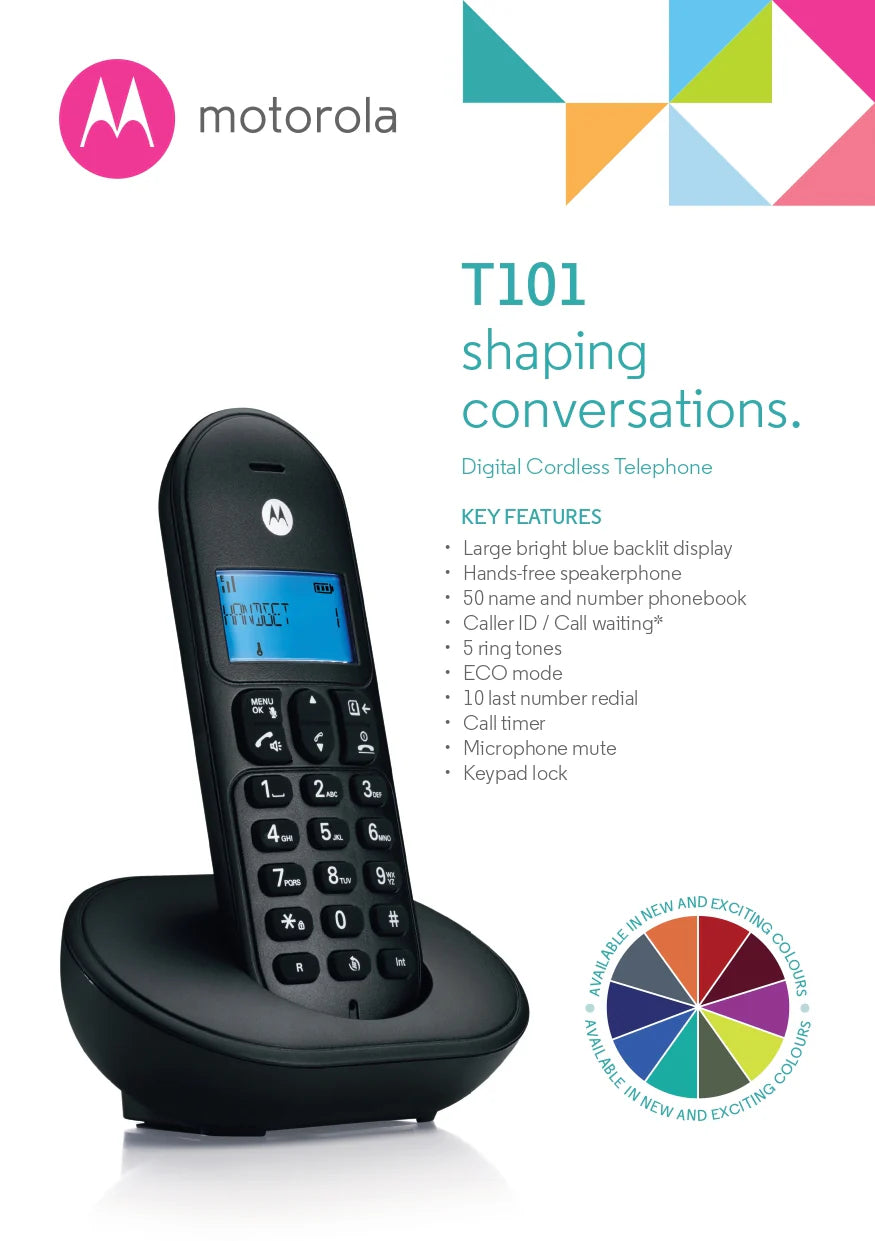 Motorola Digital Cordless Phone (T101)