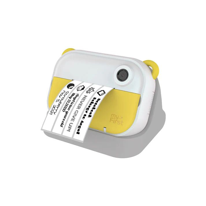 myFirst Camera Insta Wi - 12MP Instant Print Camera with Cradle - Thermal Printing & Label Printing - Yellow