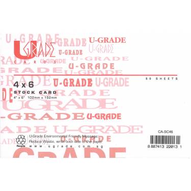 U-Grade Color Stock Card 4x6