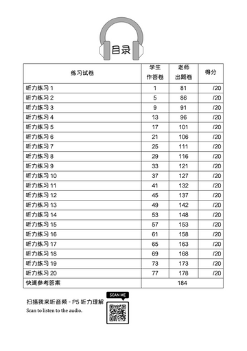 Primary 5 画龙点睛- 听力理解