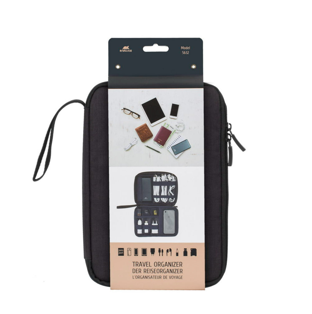 Rivacase 5632 Travel Organizer - Black