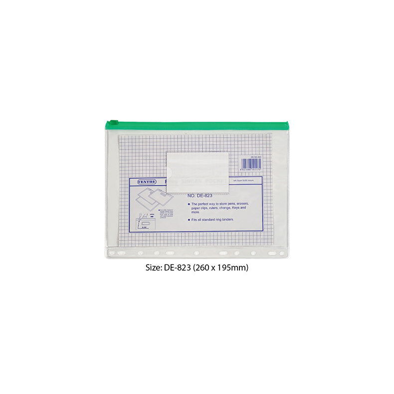 Centre Pvc Ring Binder Pocket B5