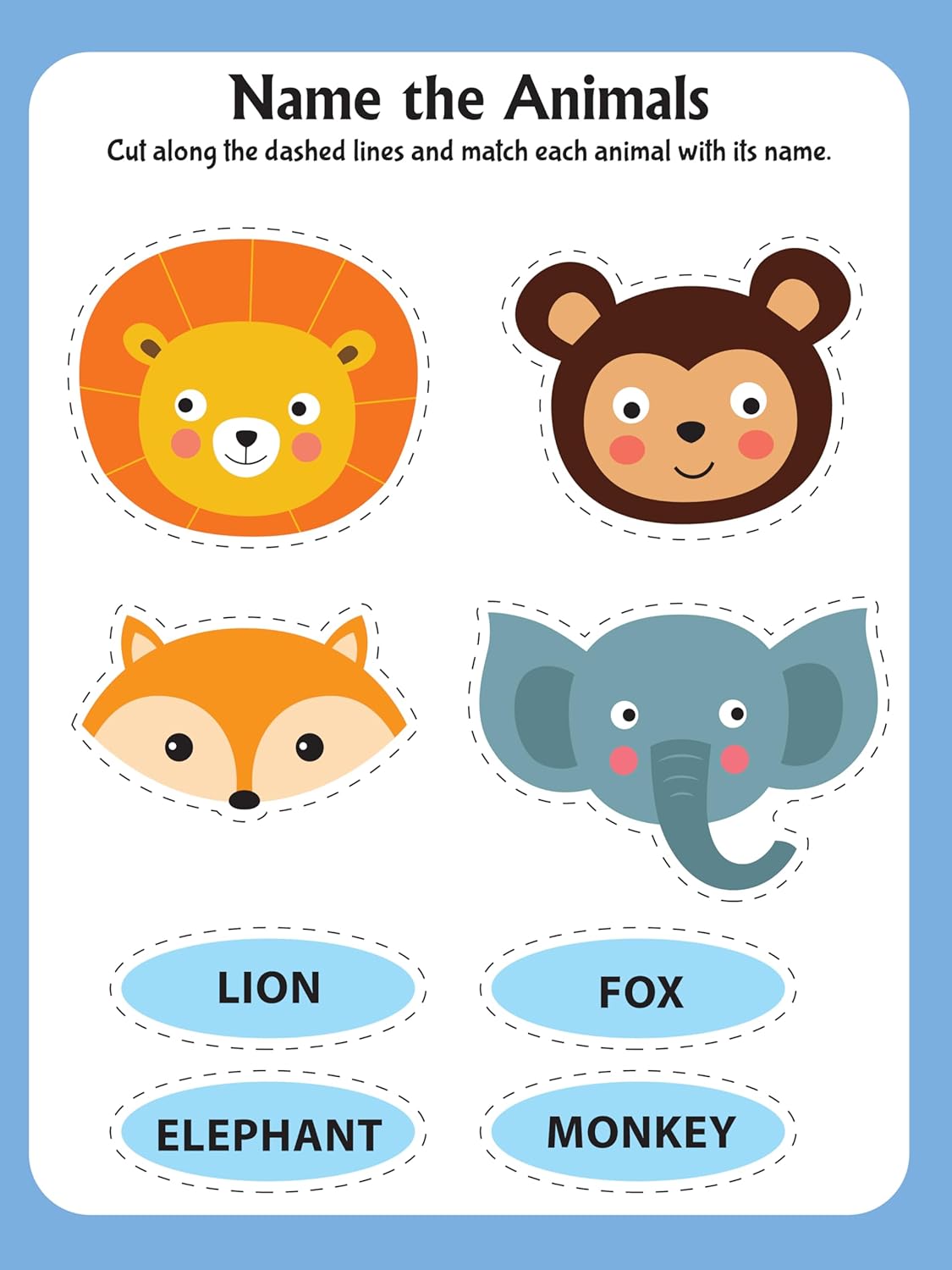 Scissors Skills Activity Book - Animal Friends