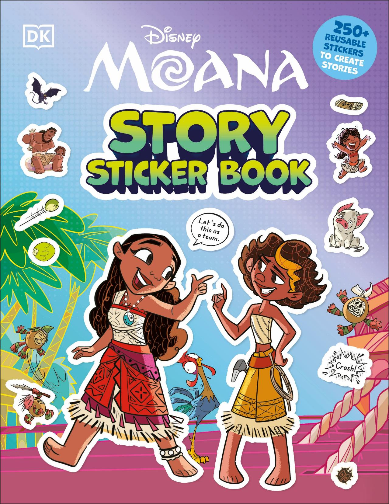 Disney Moana Story Sticker Book (Paperback)