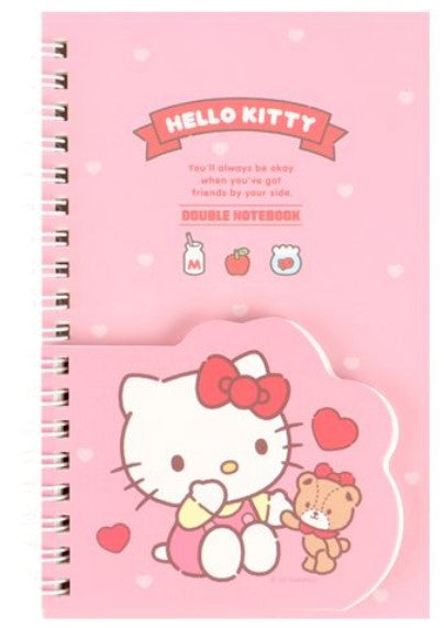 Sanrio Hello Kitty B6 Spiral Notebook With Memo Pad