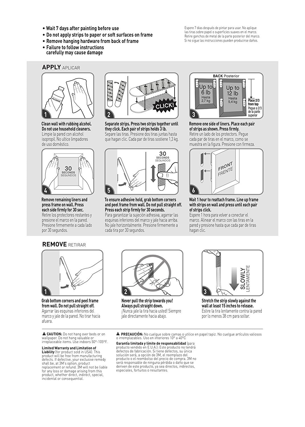 Command™ 17207 White Narrow Picture Hanging Strips