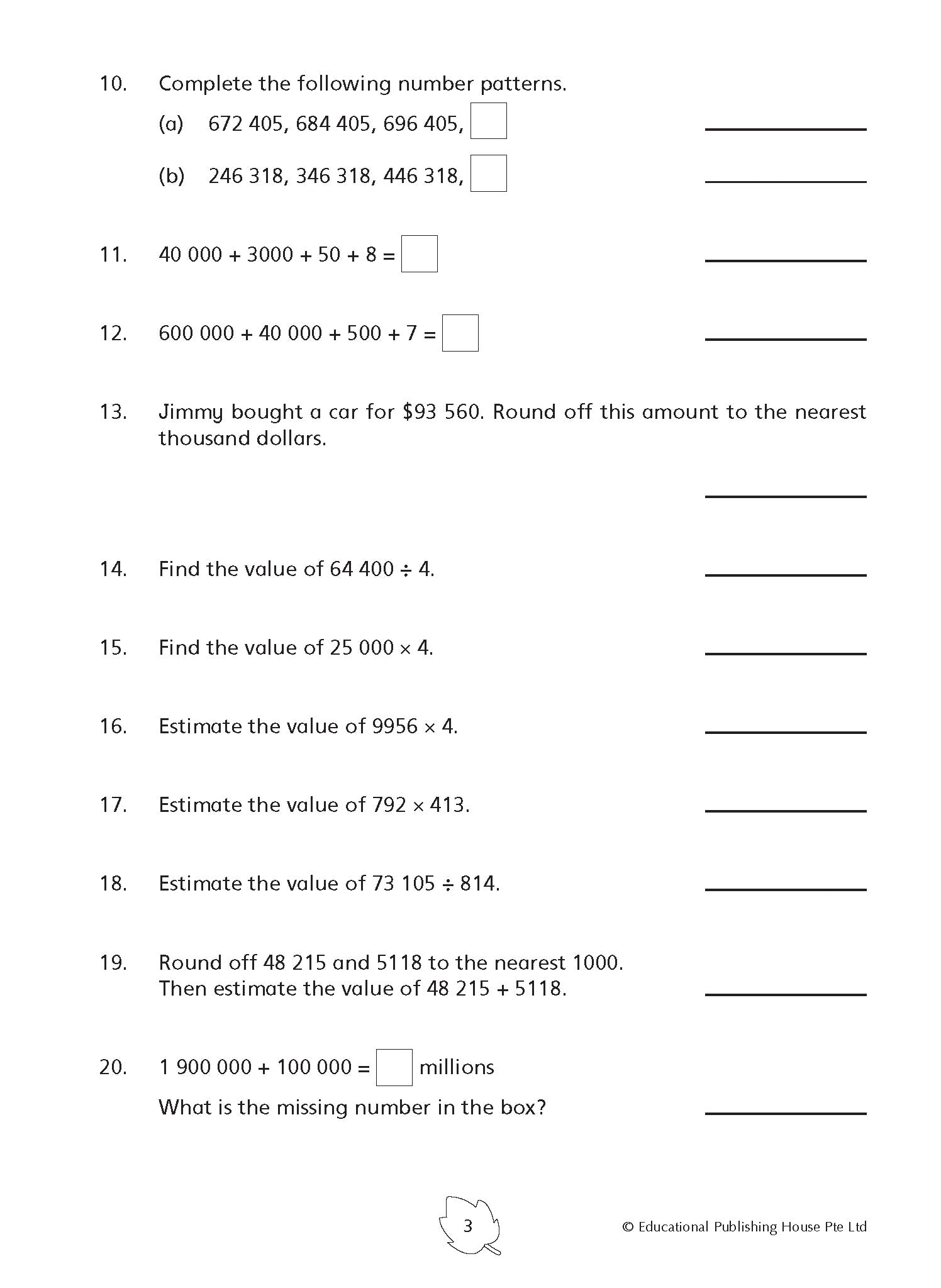 Primary 5 Maths Practice 1000+ -3rd Edition