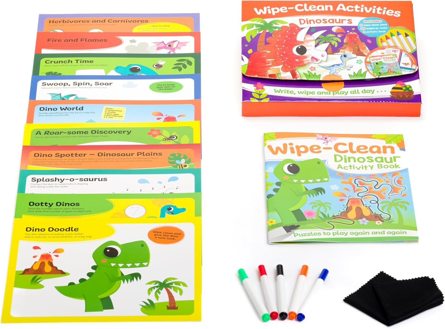 Wipe Clean Activity Mat Dinosaurs