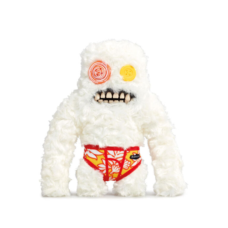 FUGGLER 9 INCH FUNNY UGLY MONSTER BUDGIE FUGGLER SASQUOOSH WHITE