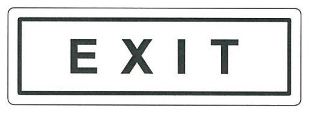 COSMO EXIT SIGN SA5-643W (150mm X 50mm)