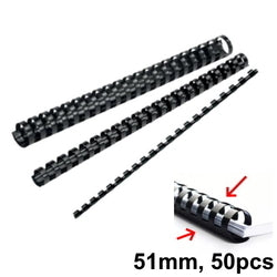 Gbc Binding Ring 51mm, Black 50 Pcs