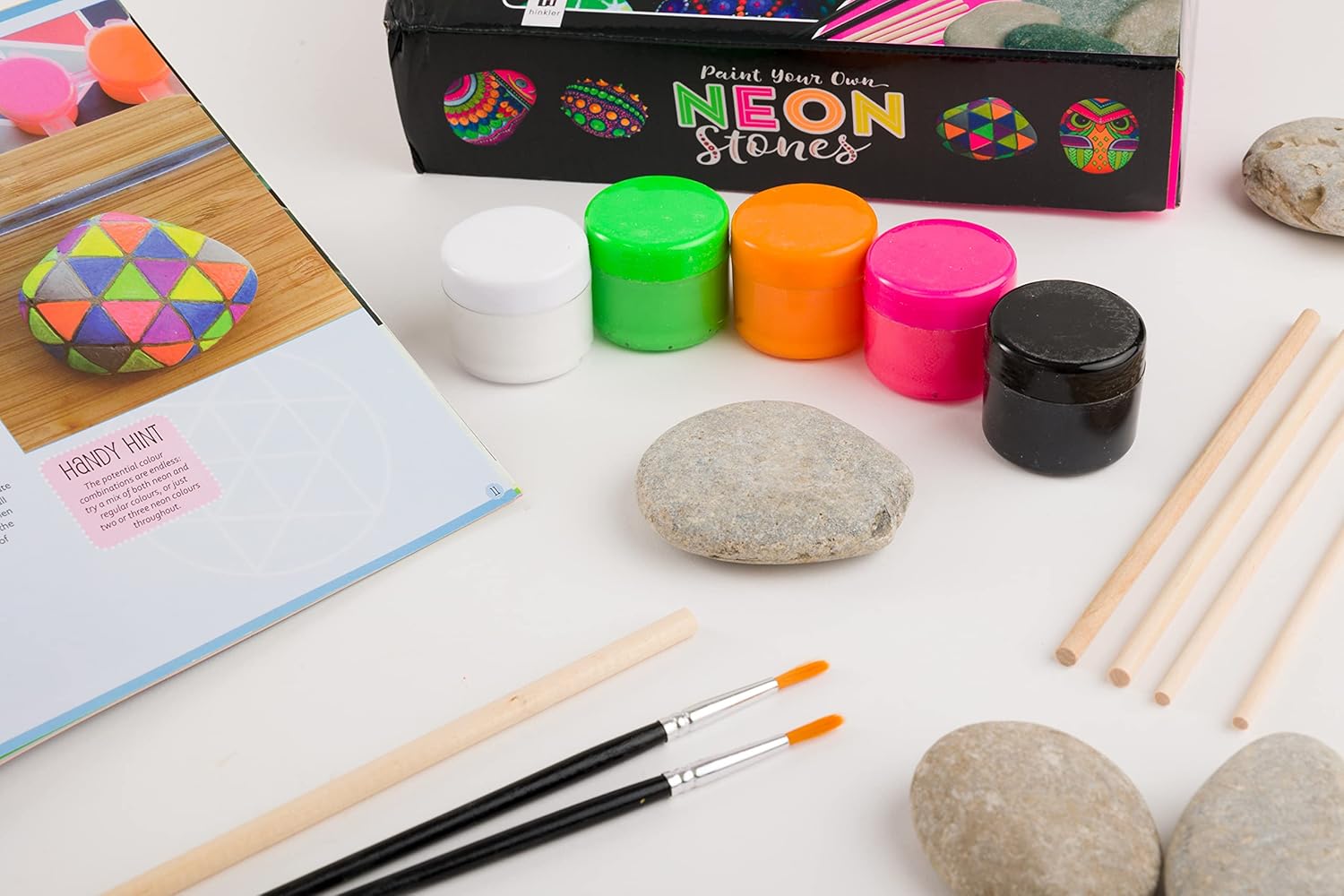 Paint Your Own Neon Stones (Tuck Box)