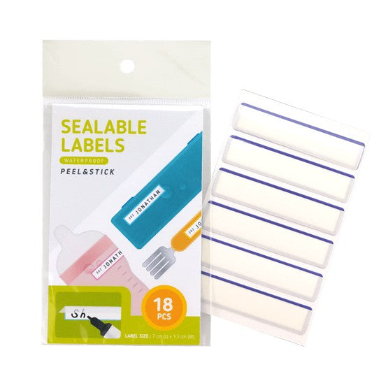 Waterproof Sealable Label 1.6x7cm 18s