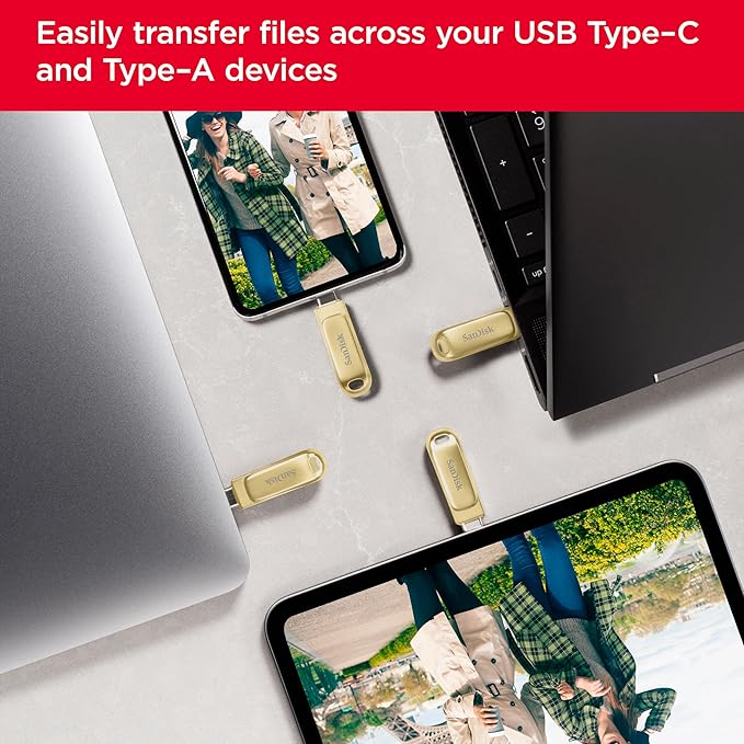 SanDisk 512GB Ultra Dual Drive Luxe USB Type-C