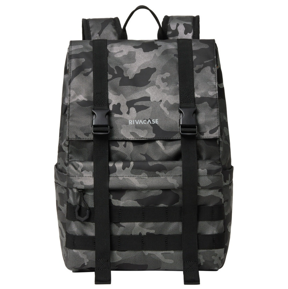 Rivacase 7621 Sherwood-ECO 15L Rolltop Backpack 15.6" - Grey Camo 