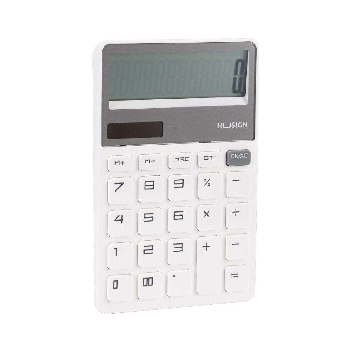DELI NUSIGN CALCULATOR 12 DIGIT DUAL POWER WHITE ENS042