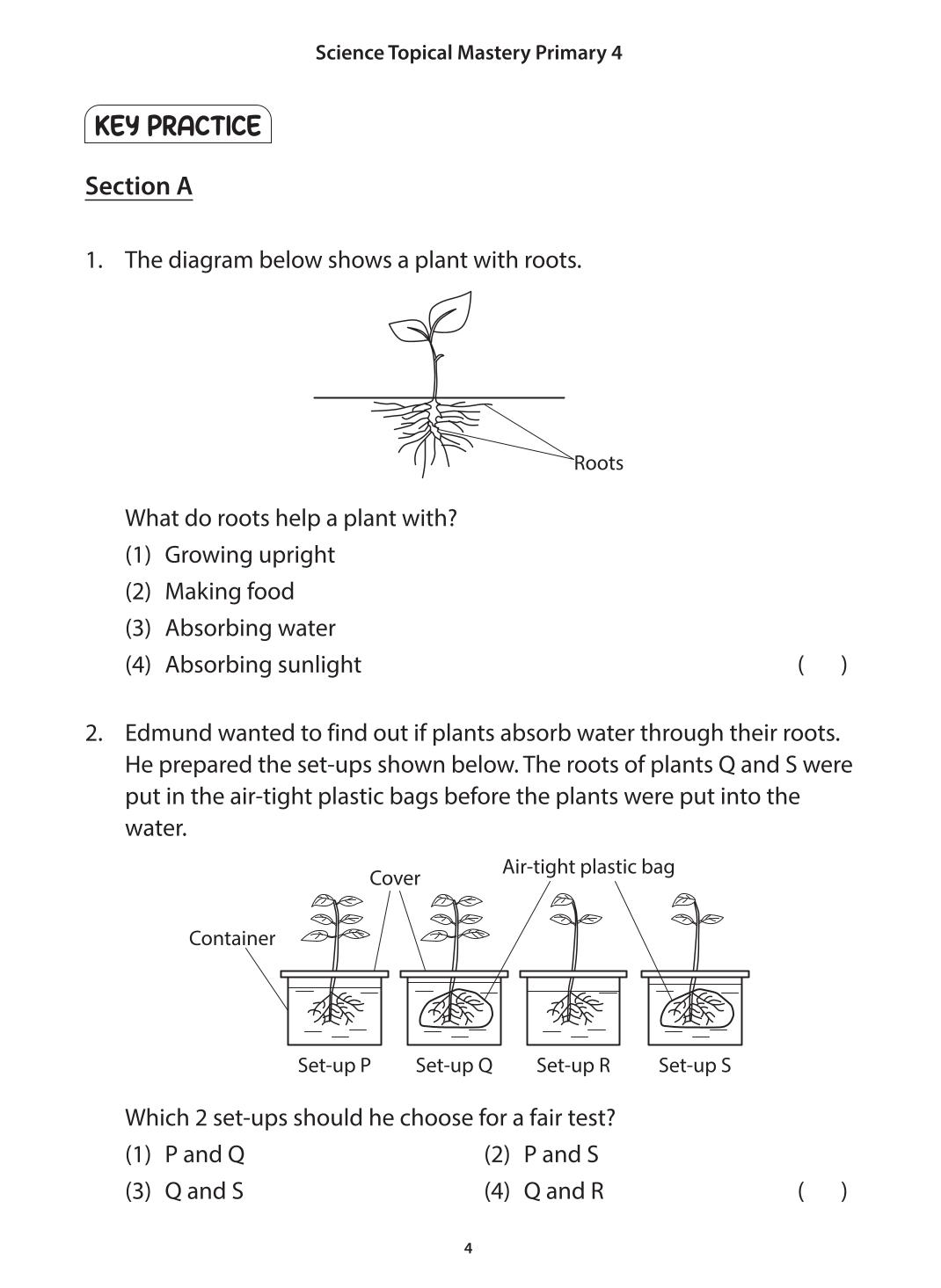 Science Topical Mastery Primary 4 Concept Notes & Application-based Practice