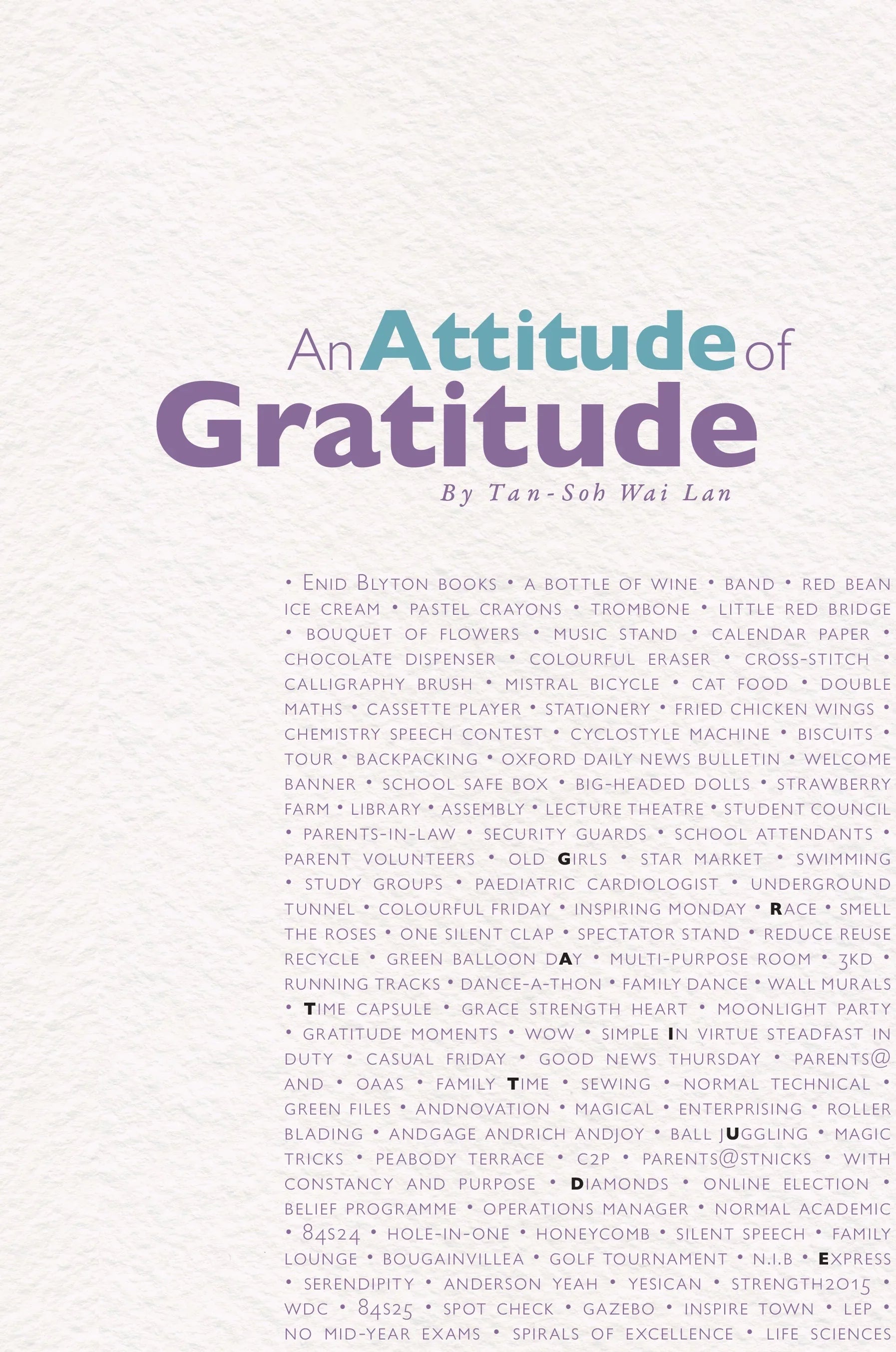 An Attitude Of Gratitude