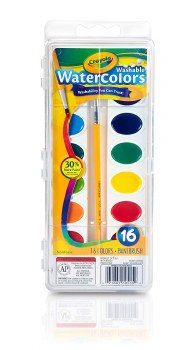 Crayola Washable Watercolors 16's 530555
