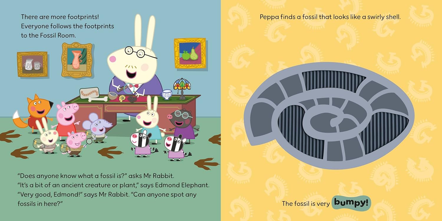 Peppa Pig: George’s Dino Day: A Touch-and-Feel Playbook (Board Book – Touch & Feel)