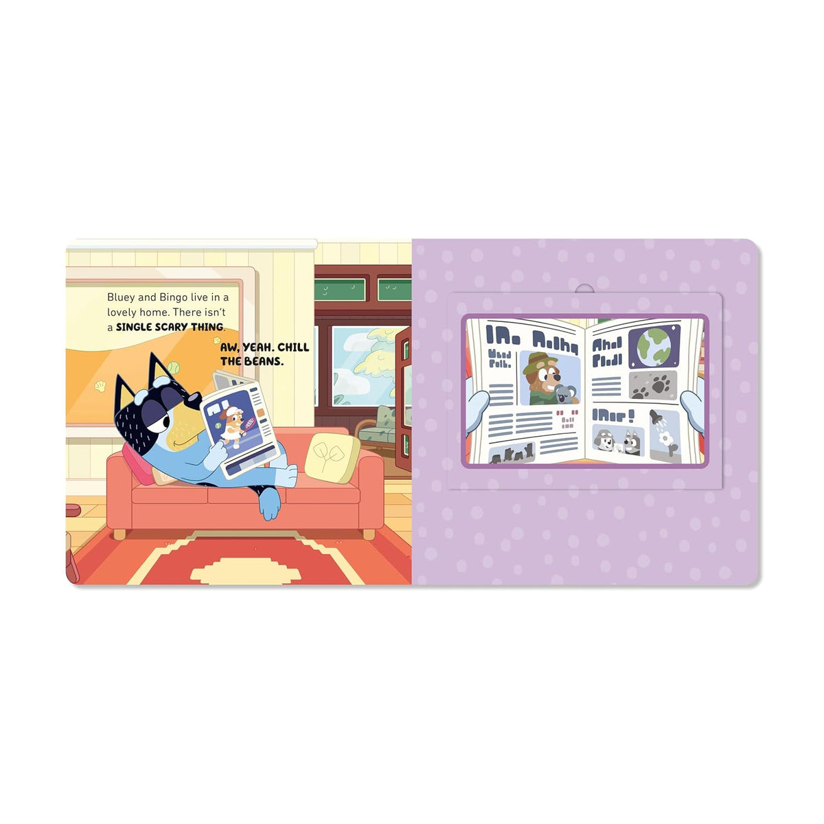 Bluey: Bluey and Bingo's Book of Scary Things: A Halloween Lift-the-Flap Book (Board Book)