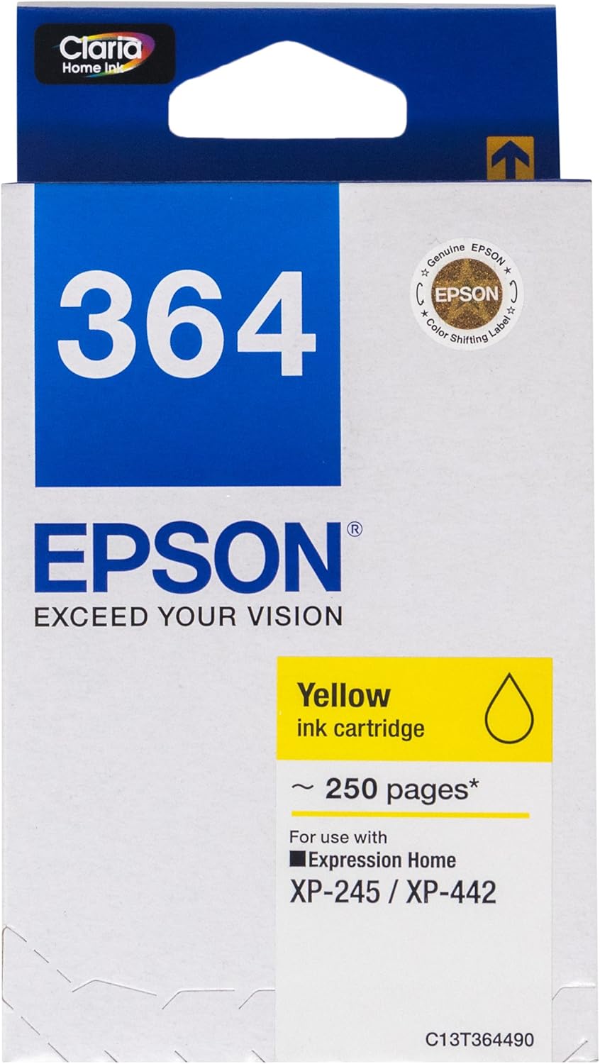 Epson T364 DuraBrite Ultra Ink, Yellow