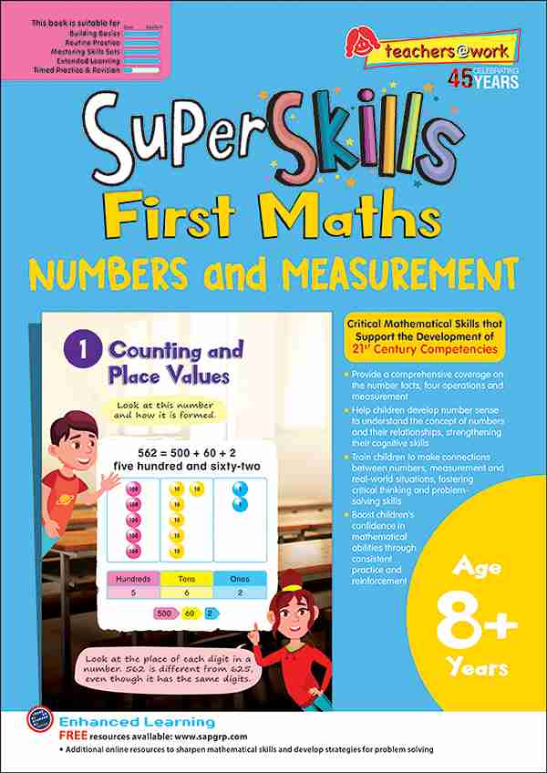 Primary 2 Super Skills First Maths NUMBERS AND MEASUREMENT Age 8+ Years
