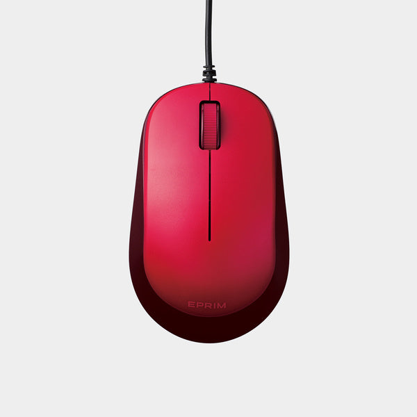 Elecom 3 Buttons BlueLED Wired Mouse Red