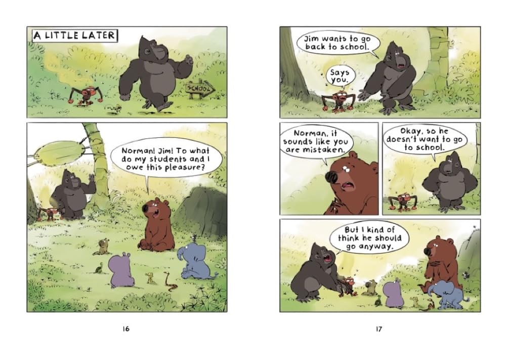 Grumpy Monkey School Stinks!: A Graphic Novel (Paperback)