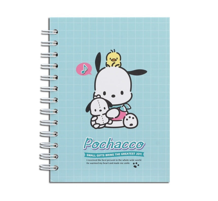 Sanrio Pochacco B6 Spiral Hard Cover Notebook