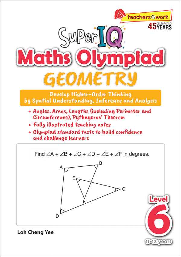 Super IQ Maths Olympiad GEOMETRY Level 6 (11-12 years)