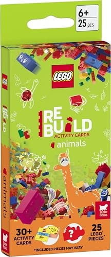 Lego Books: Rebuild Activity Cards: Animals (with Over 30 Activity Cards And 25 Lego Elements) (cards)