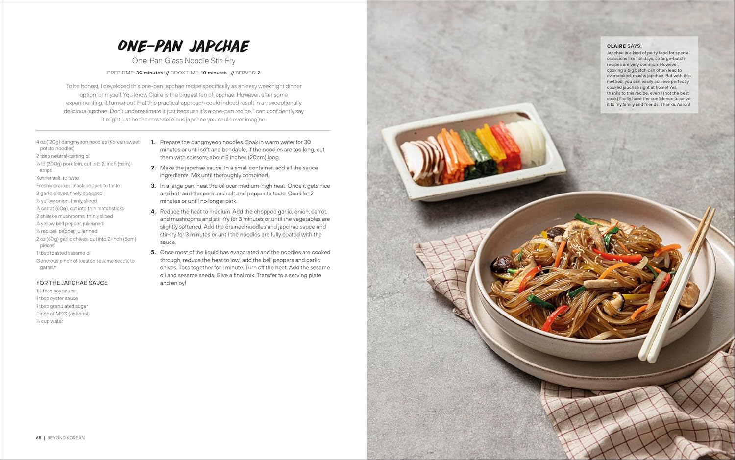 Beyond Korean: Easy Recipes for Korean, Japanese, and Chinese Favorites (Hardcover) 