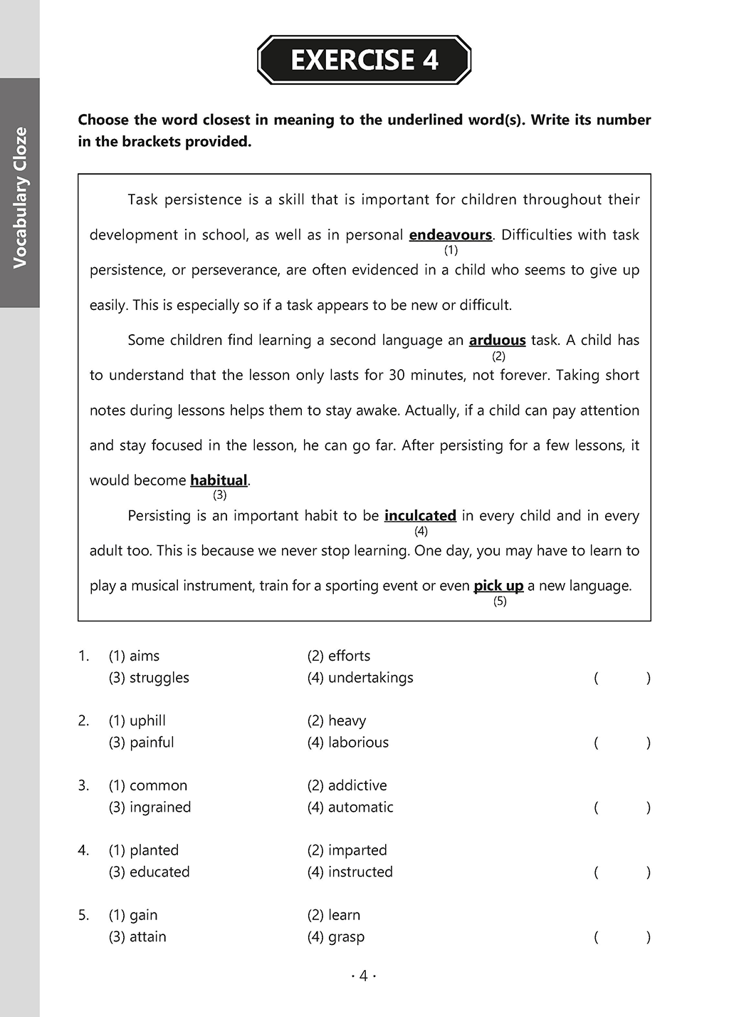 Primary 5 English Cloze Champion – Popular Book Company Pte Ltd