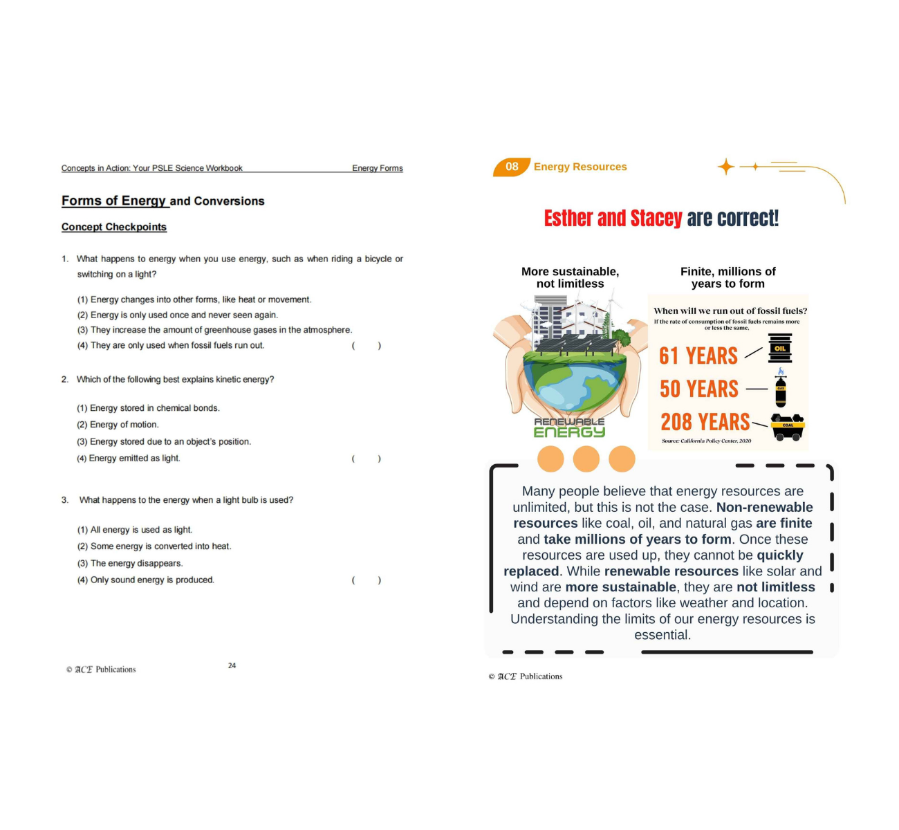 Primary 6 Science Bundle – Physical Sciences (Get Your Concepts Right + Concepts In Action)