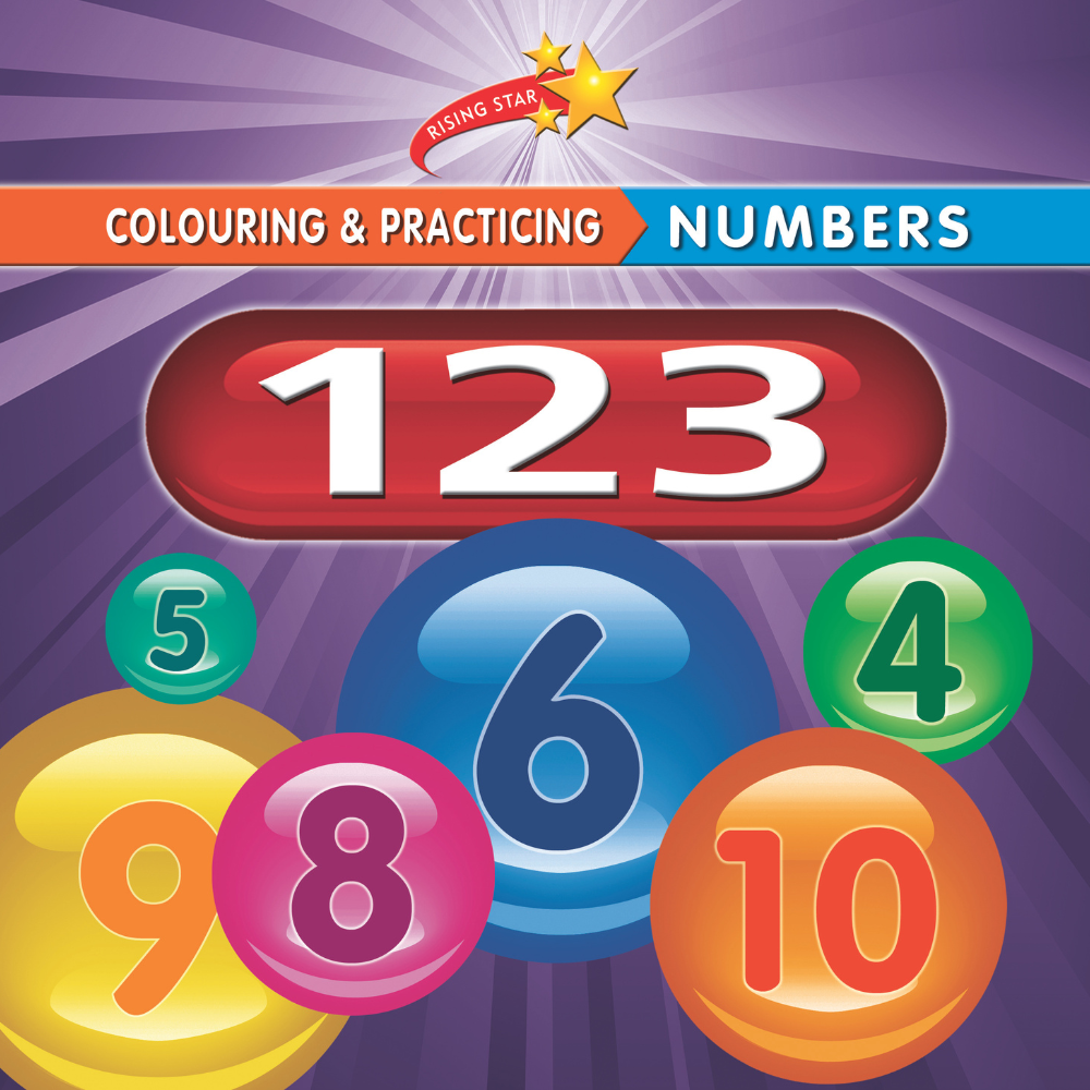 Rising Star: Colouring & Practicing - Numbers - 123