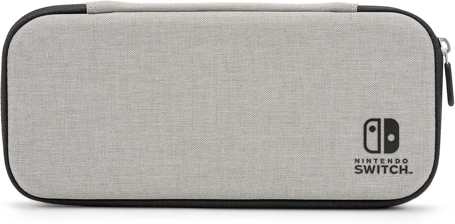 PowerA Slim Case for Nintendo Switch - OLED Model, Nintendo Switch or Nintendo Switch Lite - Grey (Officially Licensed)