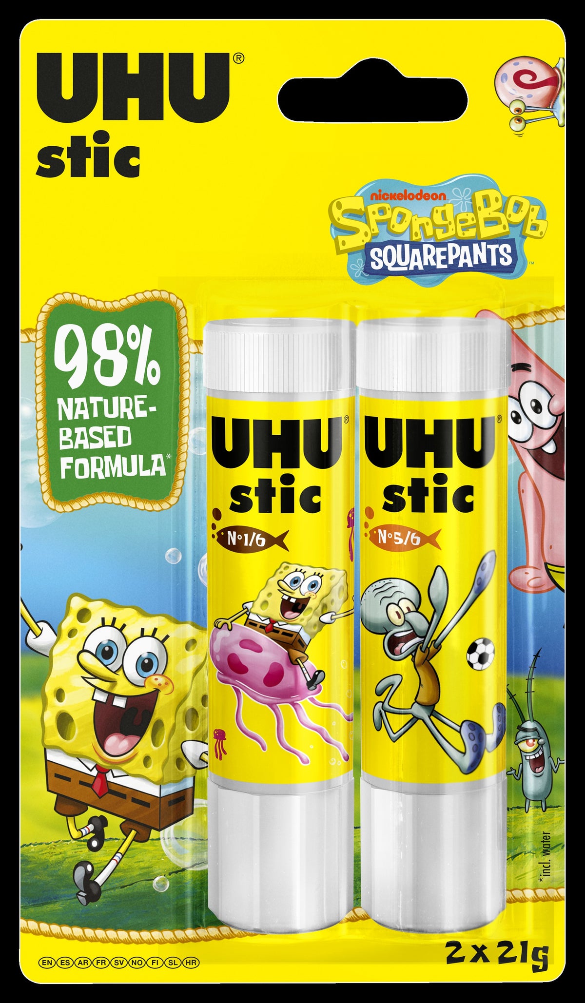 UHU Glue Stick 2 x 21g in Blistercard-52190