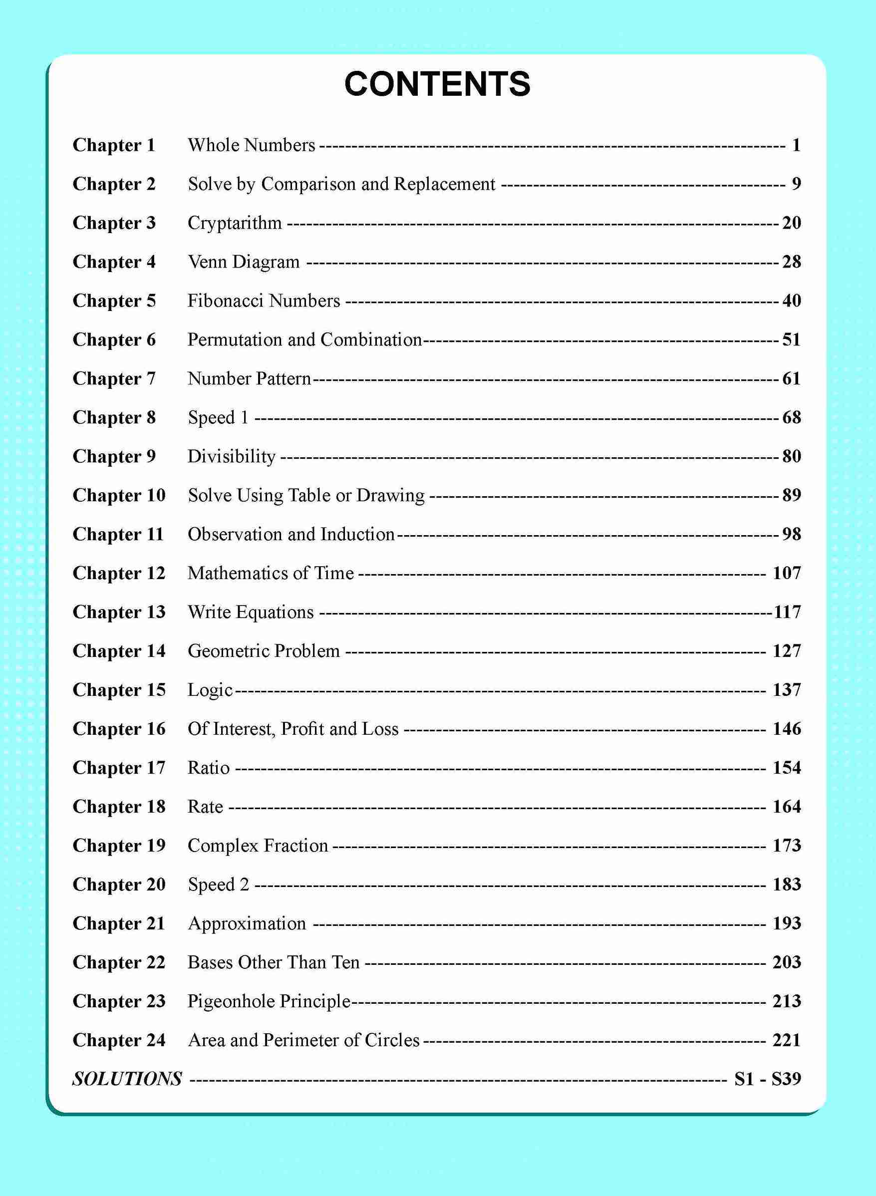 Maths Olympiad Advanced (Primary 5&6, Suitable For 11-13 Years Old)