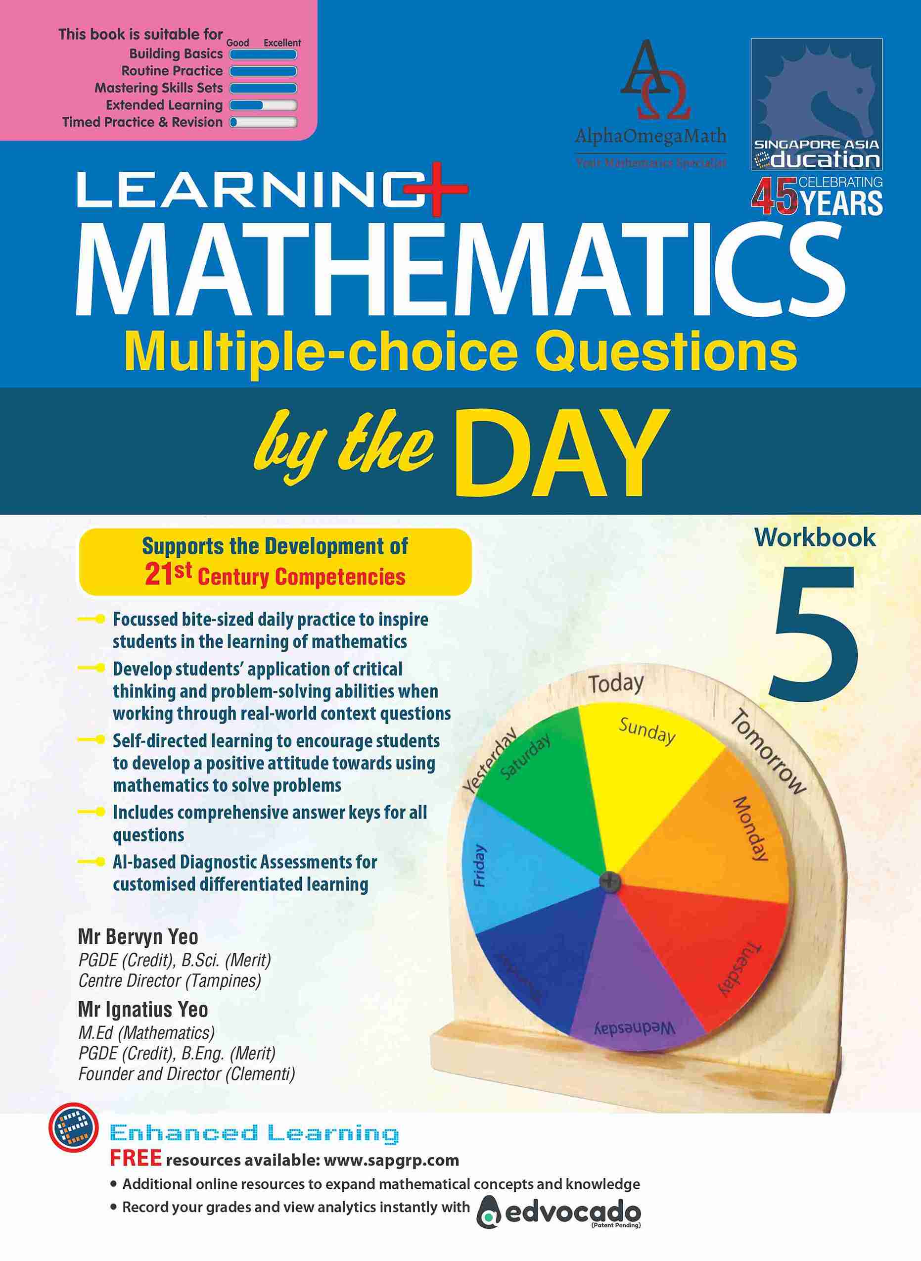 Primary 5 LEARNING+ MATHEMATICS Multiple-Choice Questions By the DAY Workbook 5