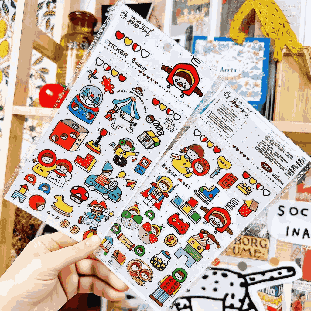 Pvc Sticker 2'S Set - Toys World