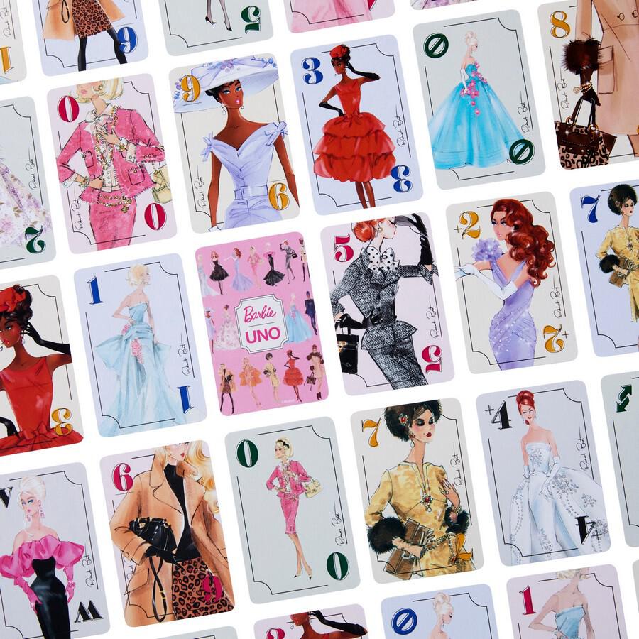 MATTEL UNO CANVAS BARBIE CARD GAME