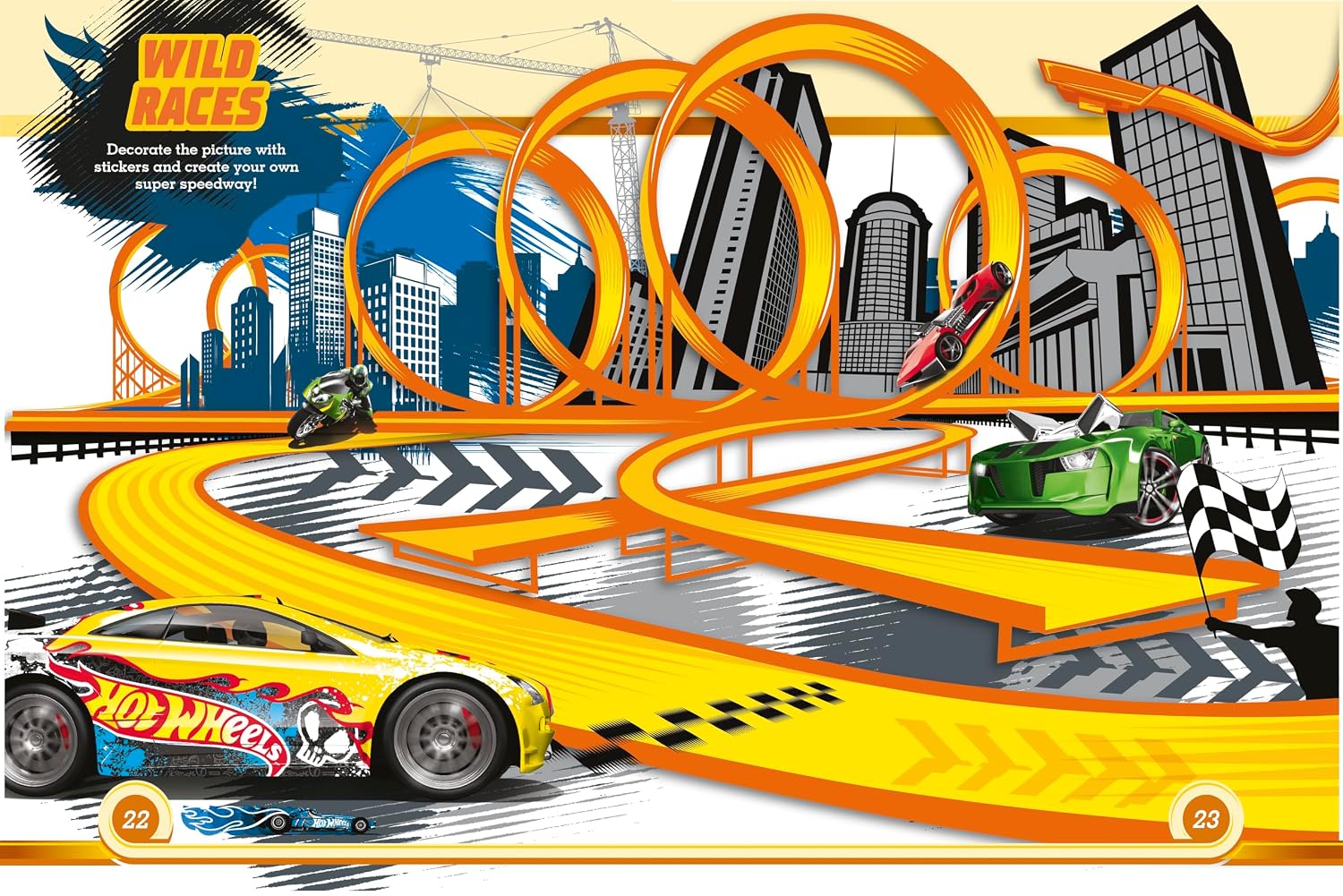 Hot Wheels Supercharged Sticker Activity (Paperback)