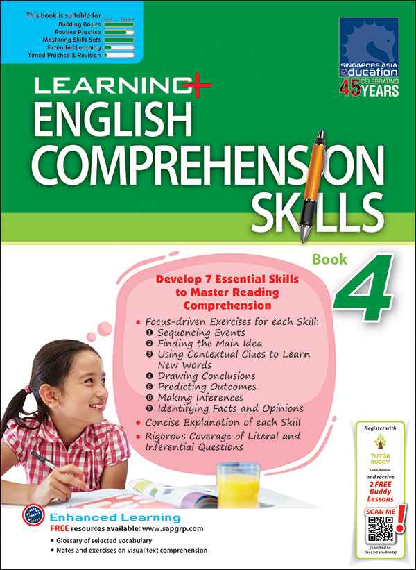 Learning+ English Comprehension Skills Book 4