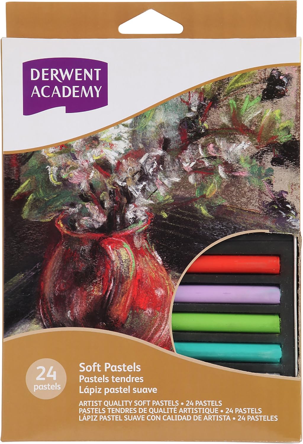 Derwent Academy Soft Pastels, 24 Colours (r32920)