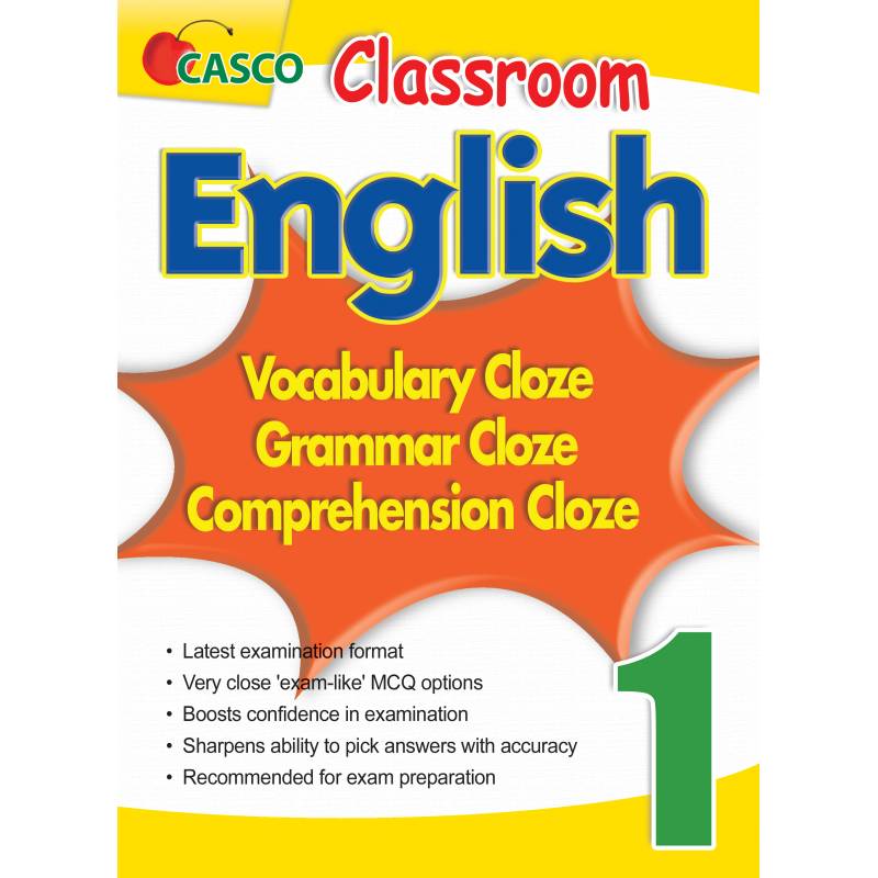 Classroom English Vocab/Grammar/ Comprehension Cloze 1