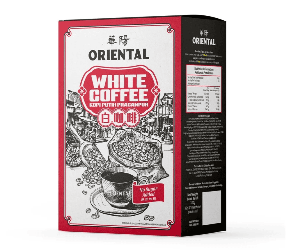 Oriental No Sugar Added White Coffee