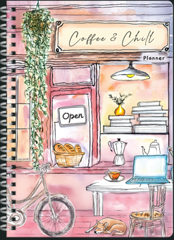Undated Planner Notebook'25 Coffee & Chill A5