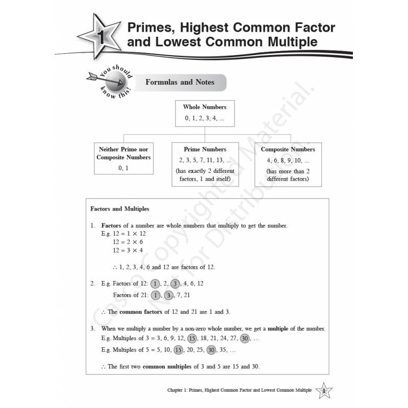 Secondary 1 Mathematics Skills Booster - Revised Edition 2020